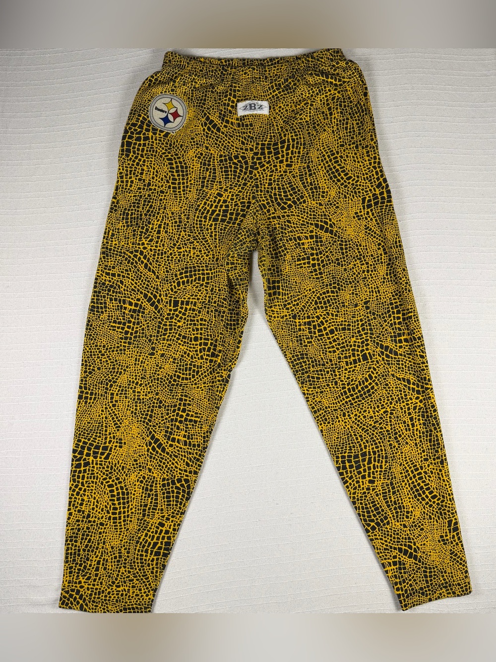 Zubaz Pittsburgh Steelers Football Lounge Pants Medium Yellow/Black